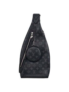 Louis Vuitton Belt Bag Duo Monogram Taigarama Eclipse Black